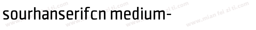 sourhanserifcn medium字体转换